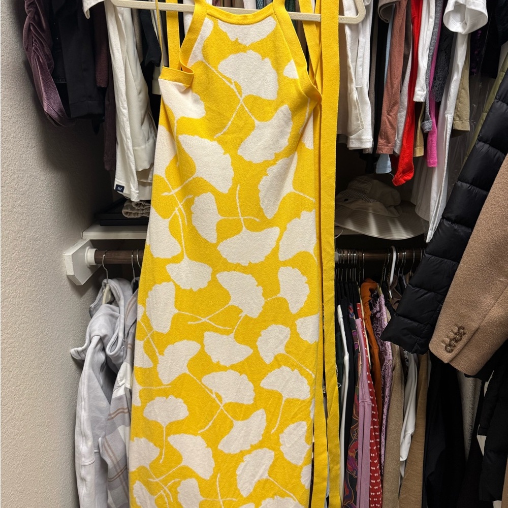 Diane Von Furstenberg for Target yellow and white dress